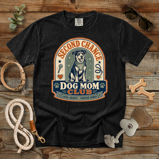Second Chance Dog Mom T-Shirt | Comfort Colors 1717