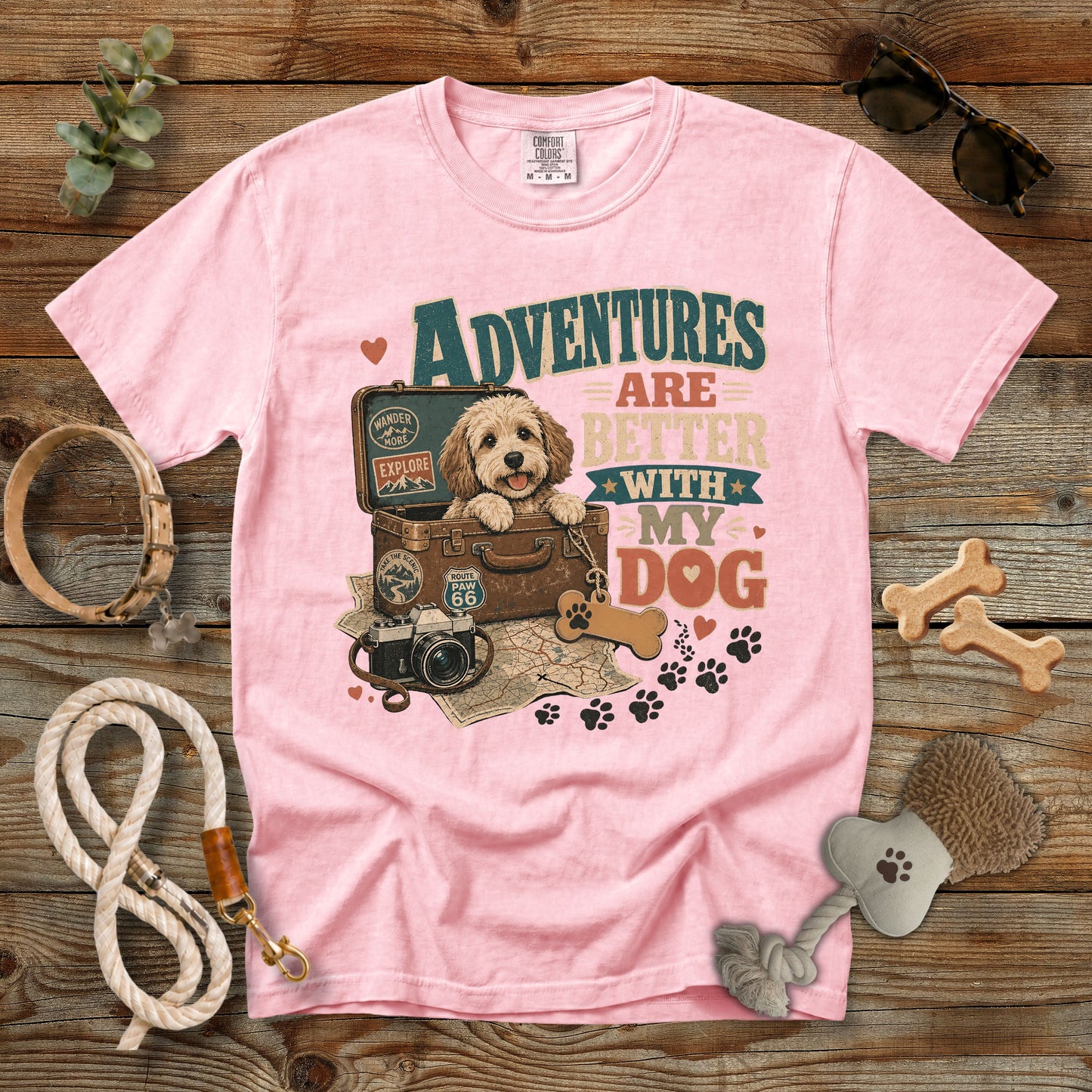 Personalized Adventures Are Better with My Dog T-Shirt | Comfort Colors 1717