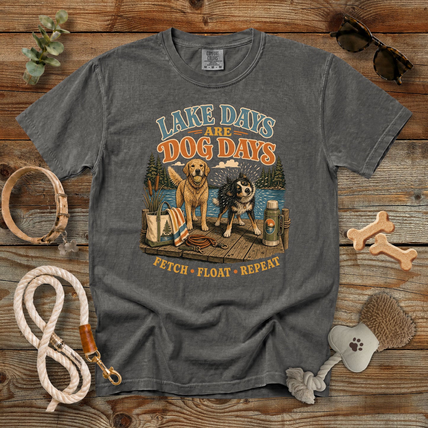 Lake Days Are Dog Days T-Shirt | Dog Mom Comfort Colors 1717