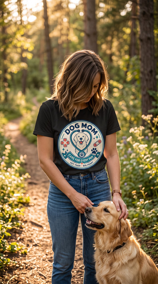 Dog Mom Veterinary Tech T-Shirt | Comfort Colors® 1717