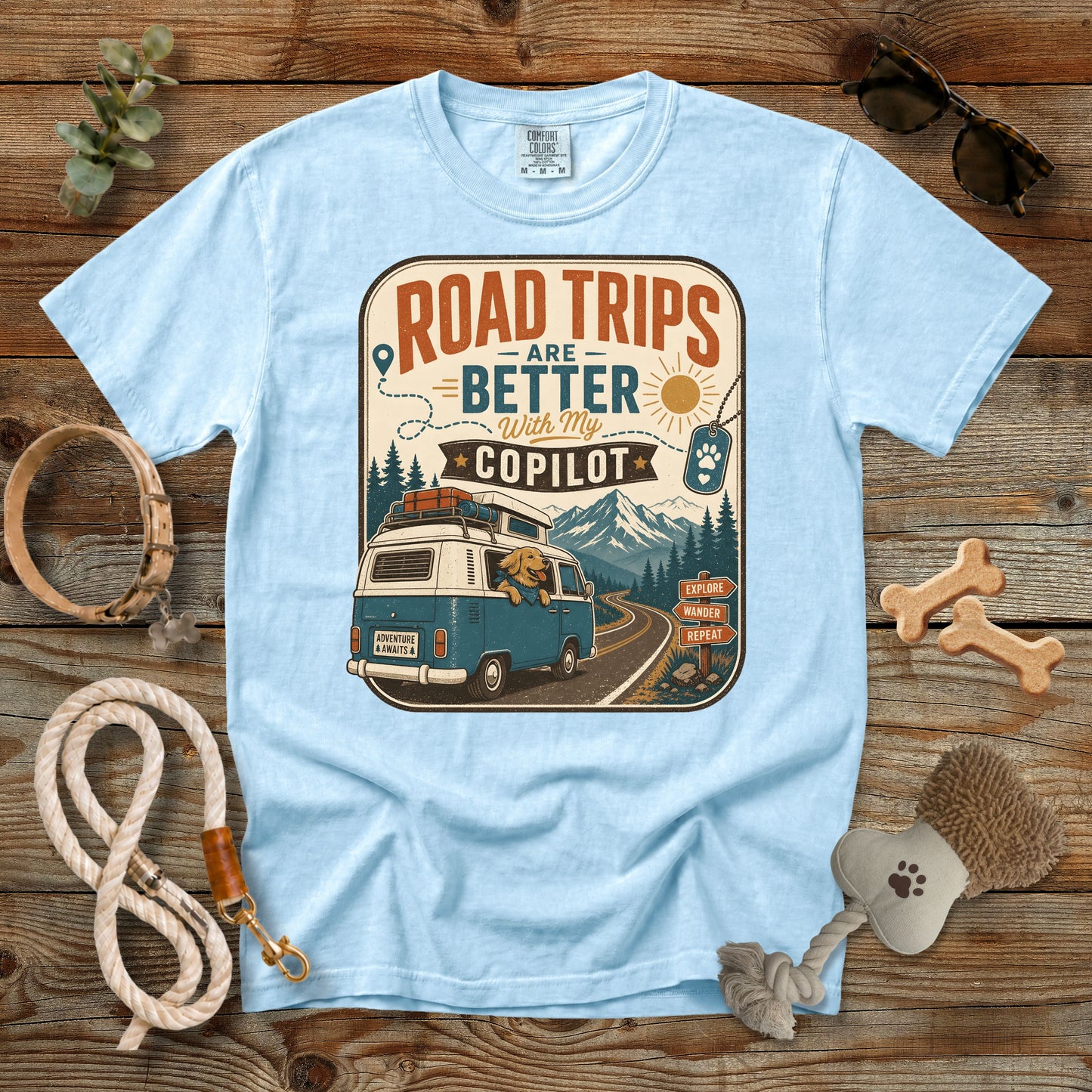 Road Trips Are Better With My Co-Pilot T-Shirt | Comfort Colors® 1717