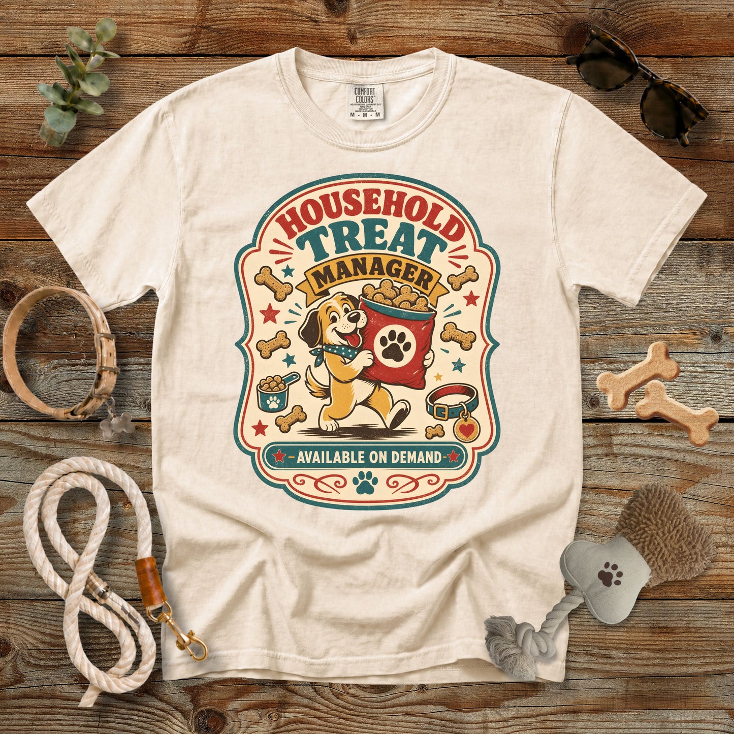 Household Treat Manager Dog Mom T-Shirt | Comfort Colors® 1717