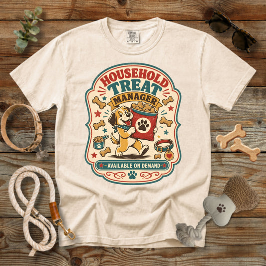Household Treat Manager Dog Mom T-Shirt | Comfort Colors® 1717