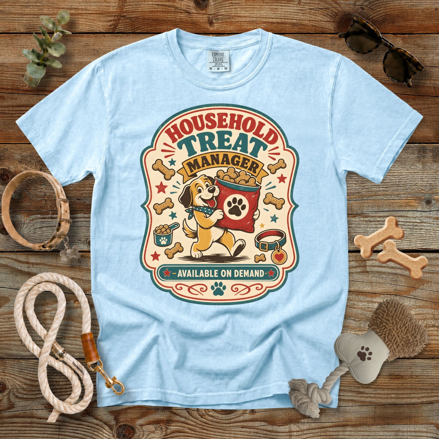 Household Treat Manager Dog Mom T-Shirt | Comfort Colors® 1717