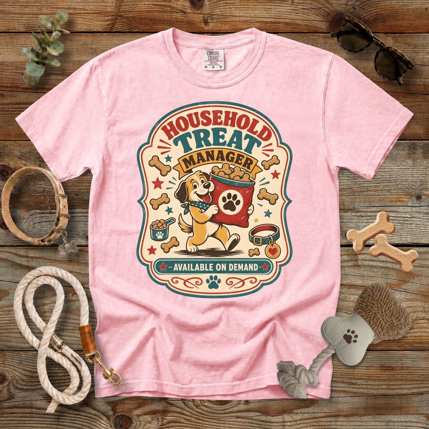 Household Treat Manager Dog Mom T-Shirt | Comfort Colors® 1717
