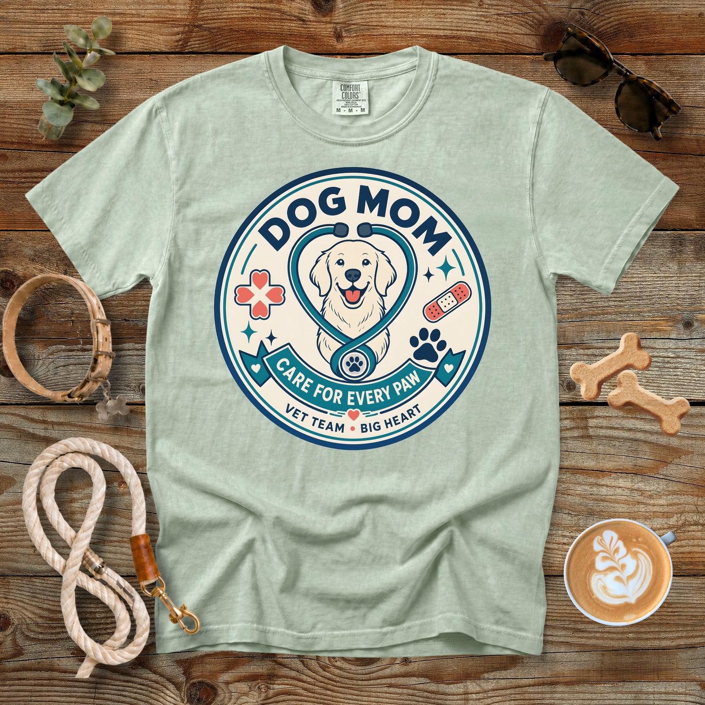 Dog Mom Veterinary Tech T-Shirt | Comfort Colors® 1717