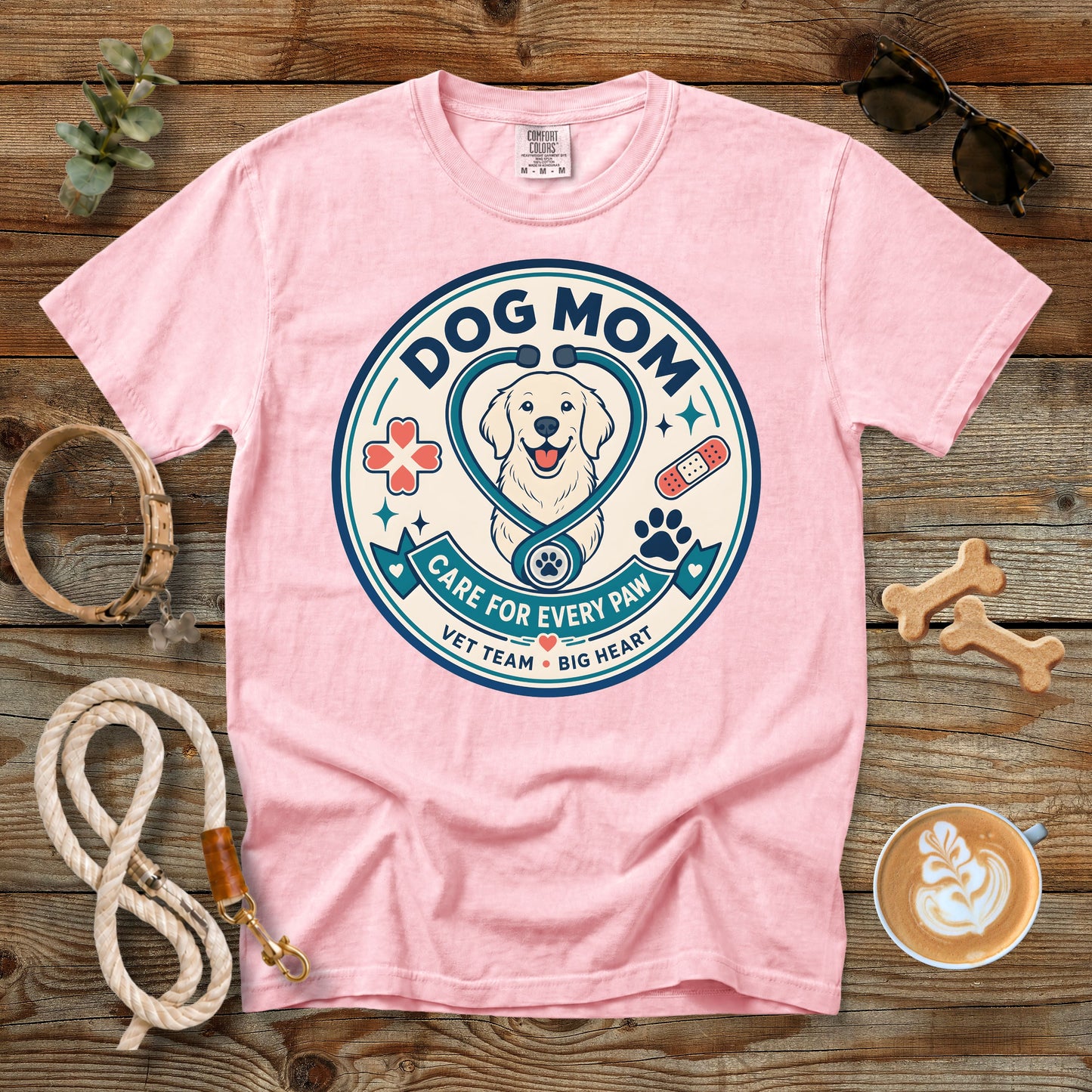 Dog Mom Veterinary Tech T-Shirt | Comfort Colors® 1717