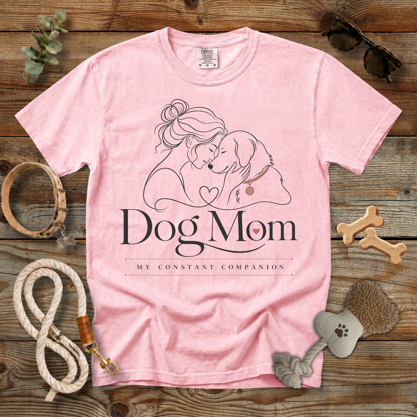 Minimalist Dog Mom T-Shirt | Comfort Colors® 1717