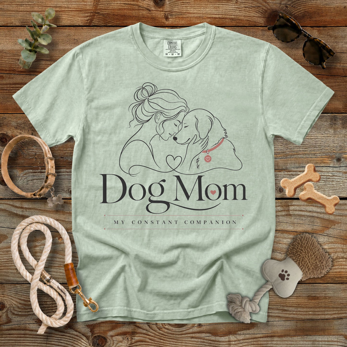 Minimalist Dog Mom T-Shirt | Comfort Colors® 1717