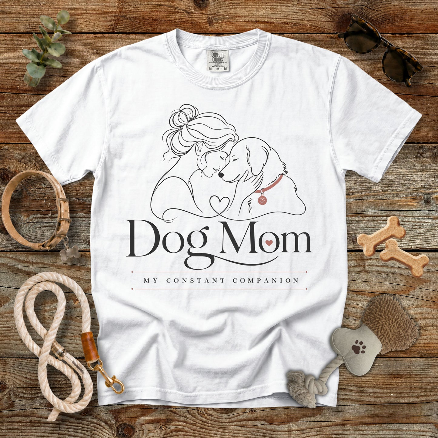 Minimalist Dog Mom T-Shirt | Comfort Colors® 1717