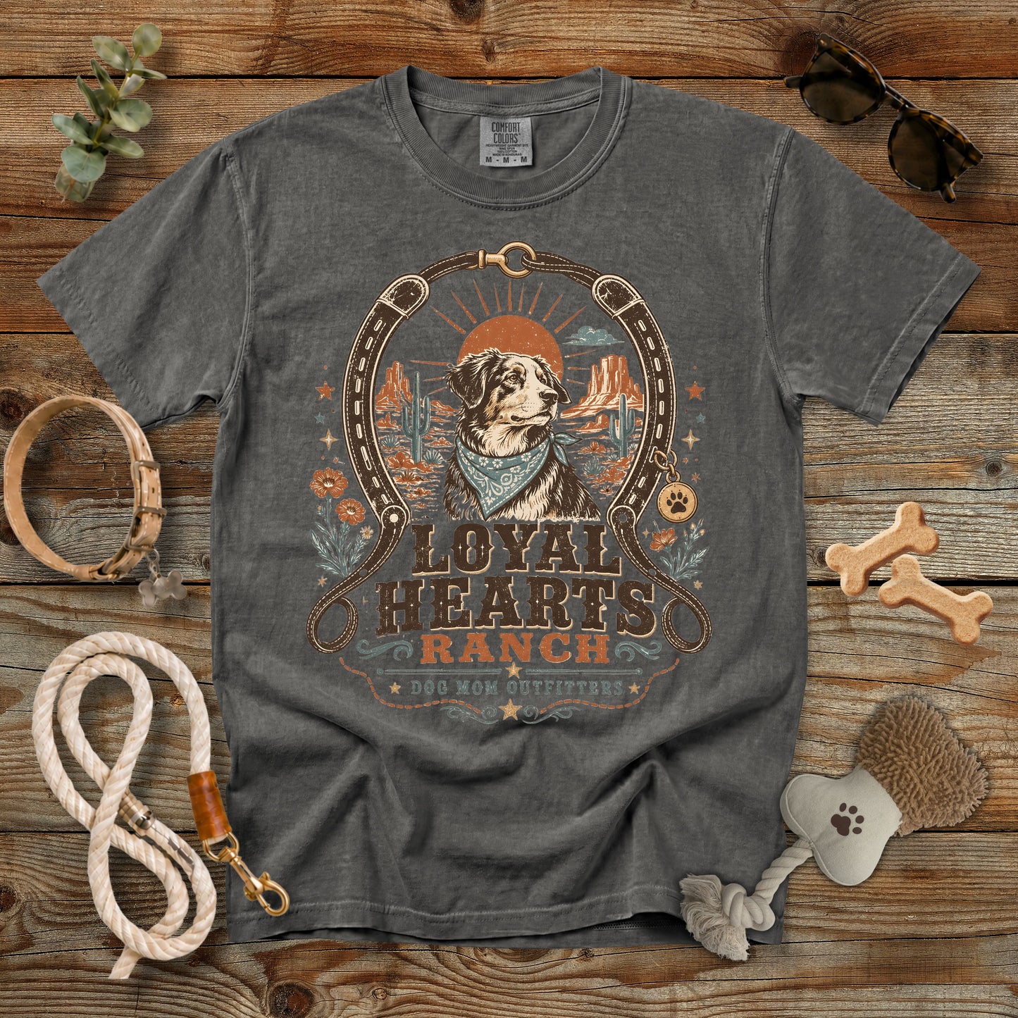 Loyal Hearts Ranch Dog Mom T-Shirt | Comfort Colors 1717