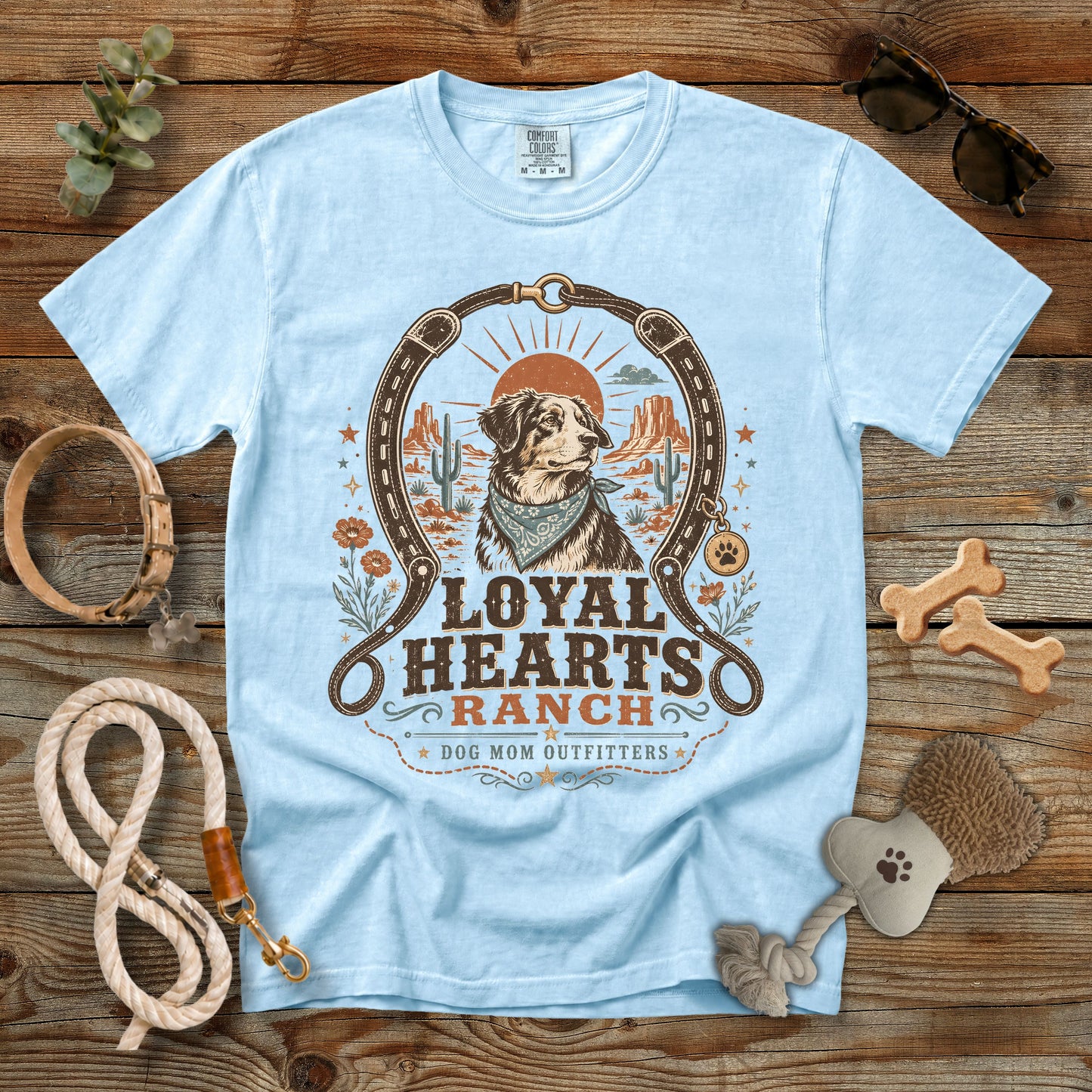 Loyal Hearts Ranch Dog Mom T-Shirt | Comfort Colors 1717
