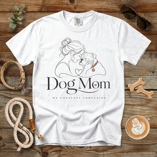 My Constant Companion Bulldog Mom T-Shirt | Comfort Colors 1717