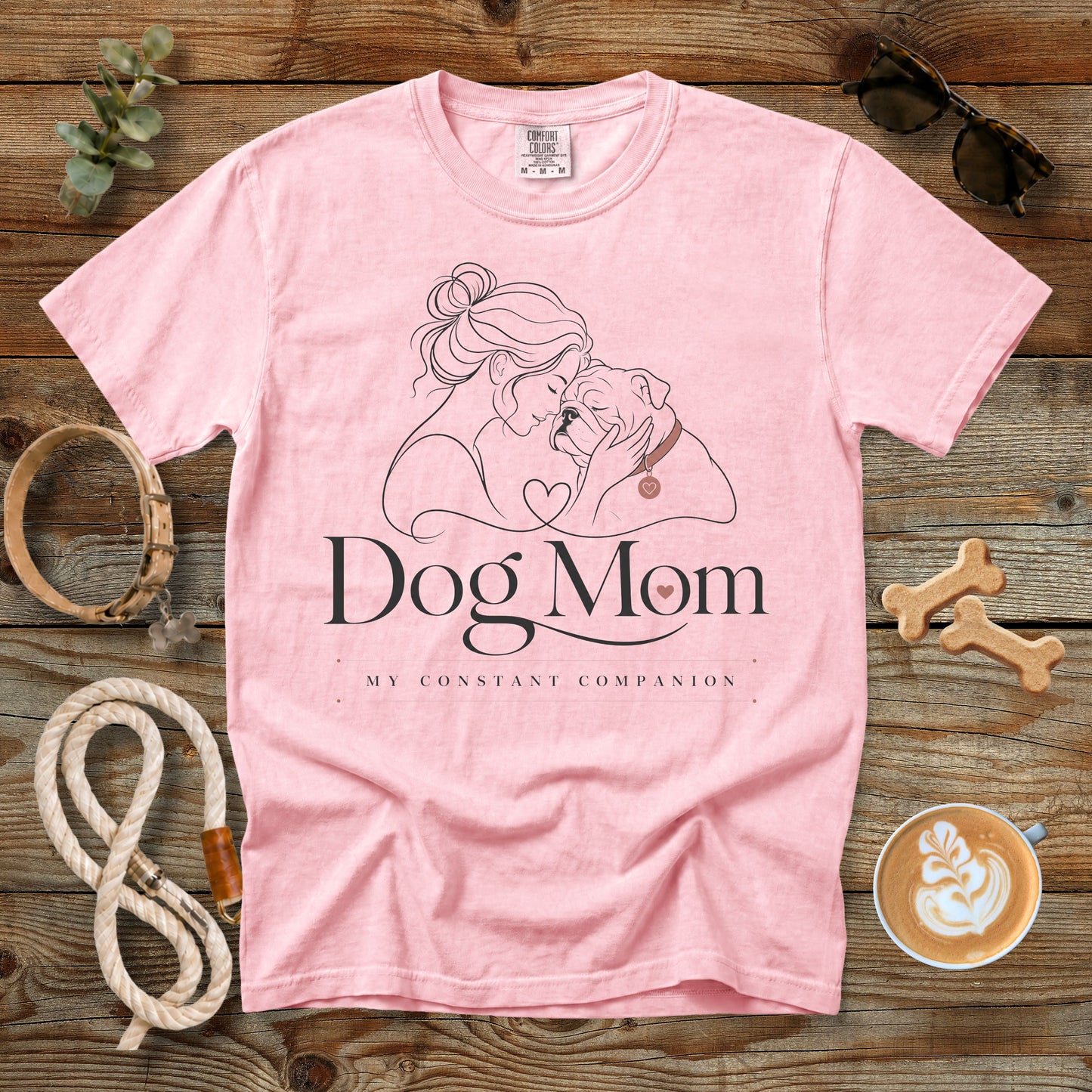 My Constant Companion Bulldog Mom T-Shirt | Comfort Colors 1717