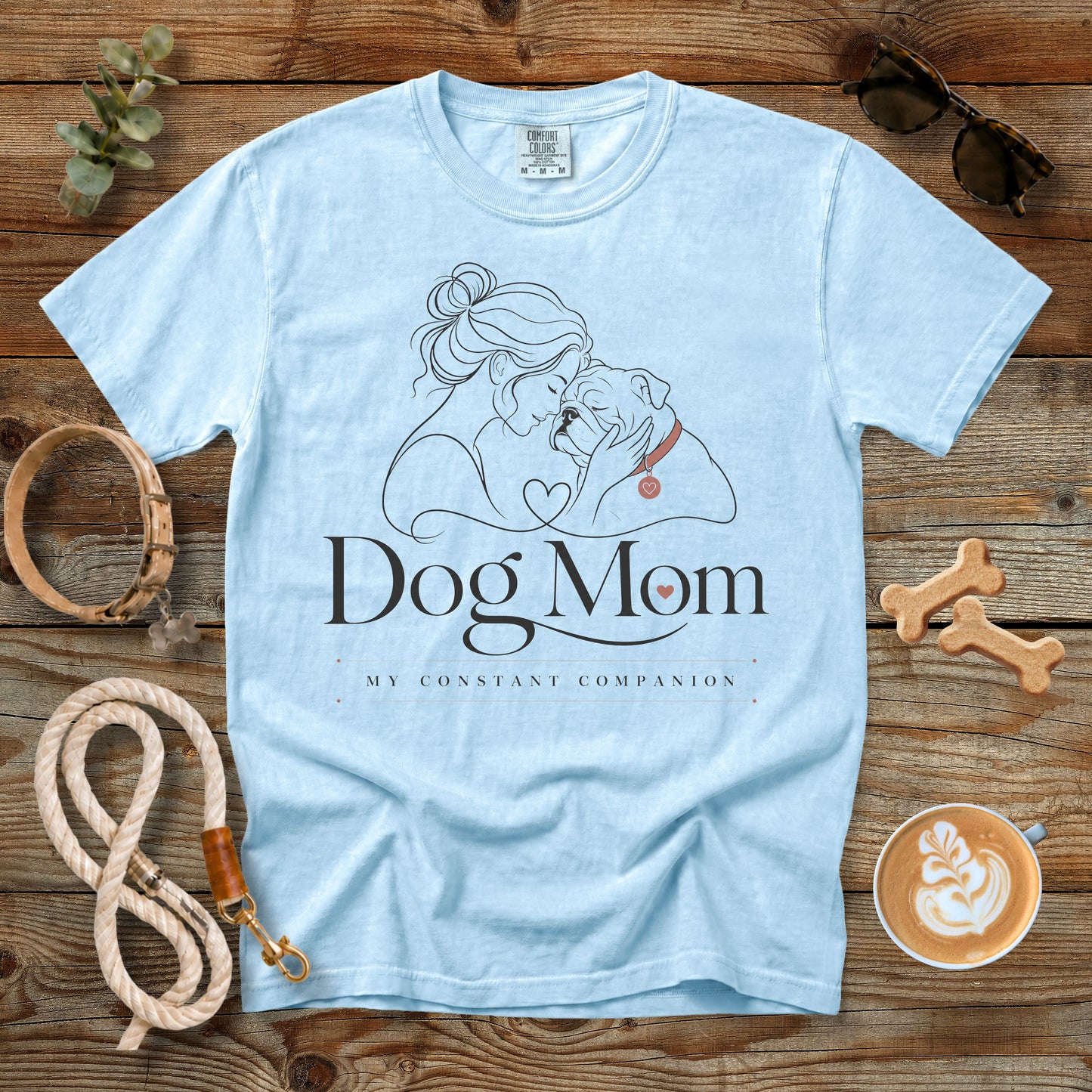 My Constant Companion Bulldog Mom T-Shirt | Comfort Colors 1717