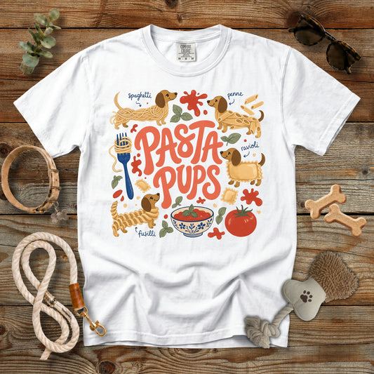 Pasta Pups Funny Dog Lover T-Shirt | Comfort Colors 1717