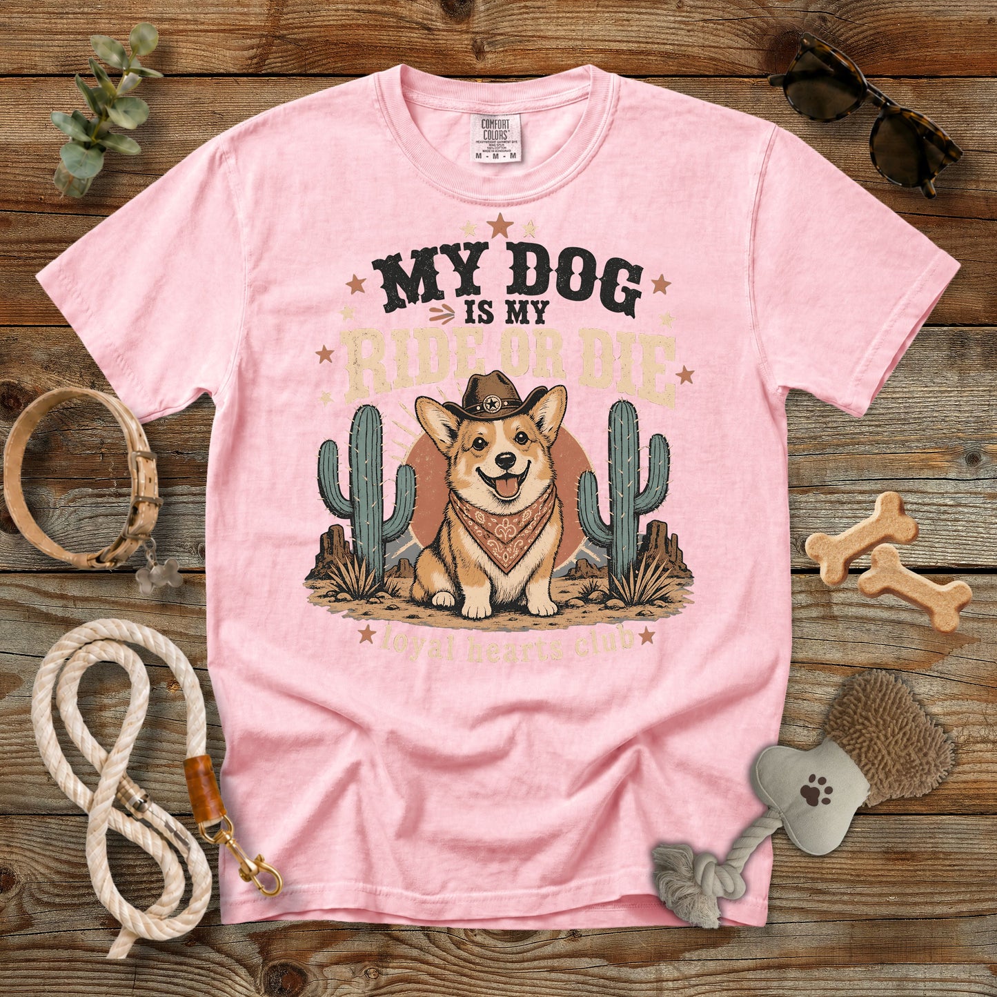 My Dog Is My Ride or Die T-Shirt | Comfort Colors 1717