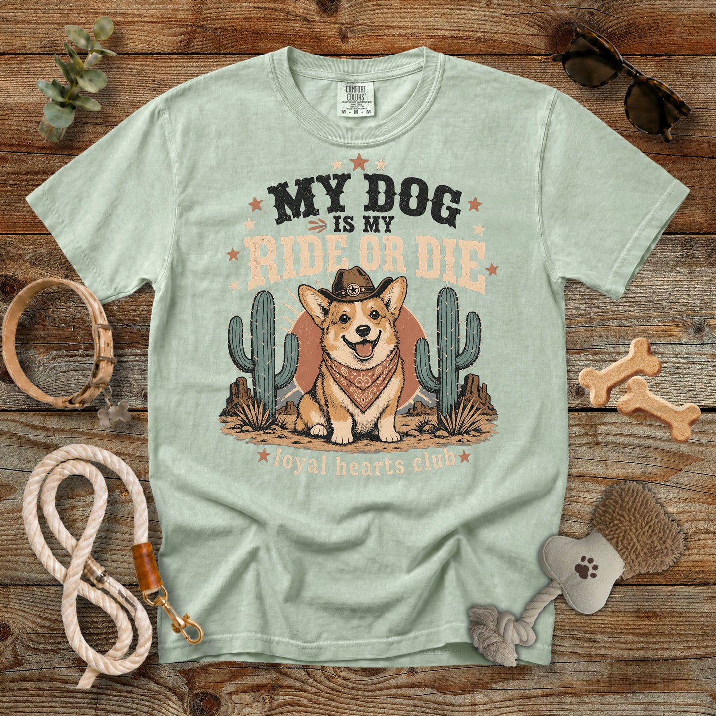My Dog Is My Ride or Die T-Shirt | Comfort Colors 1717