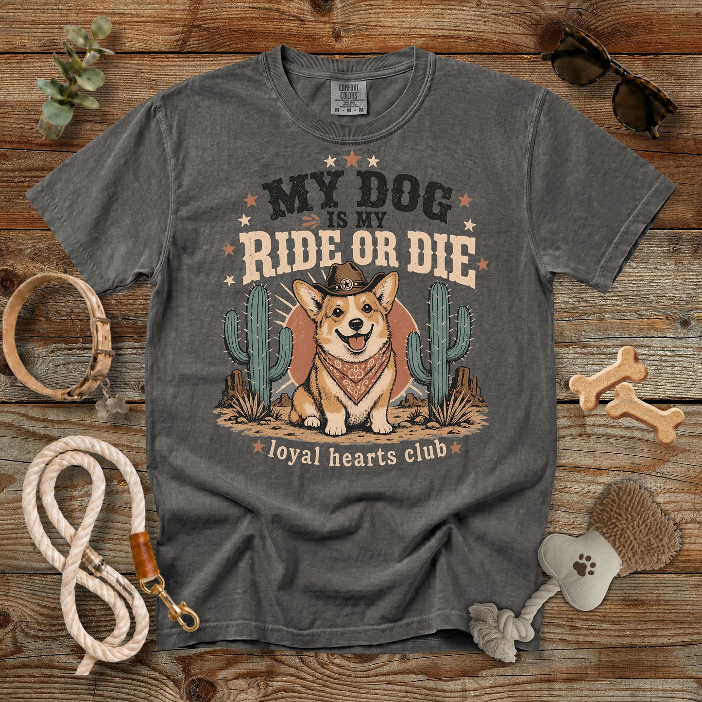 My Dog Is My Ride or Die T-Shirt | Comfort Colors 1717