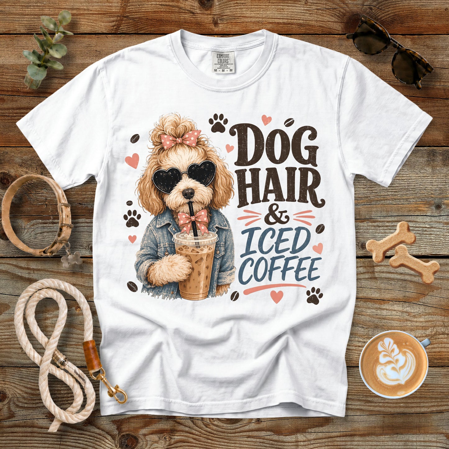 Dog Hair & Iced Coffee T-Shirt | Comfort Colors 1717
