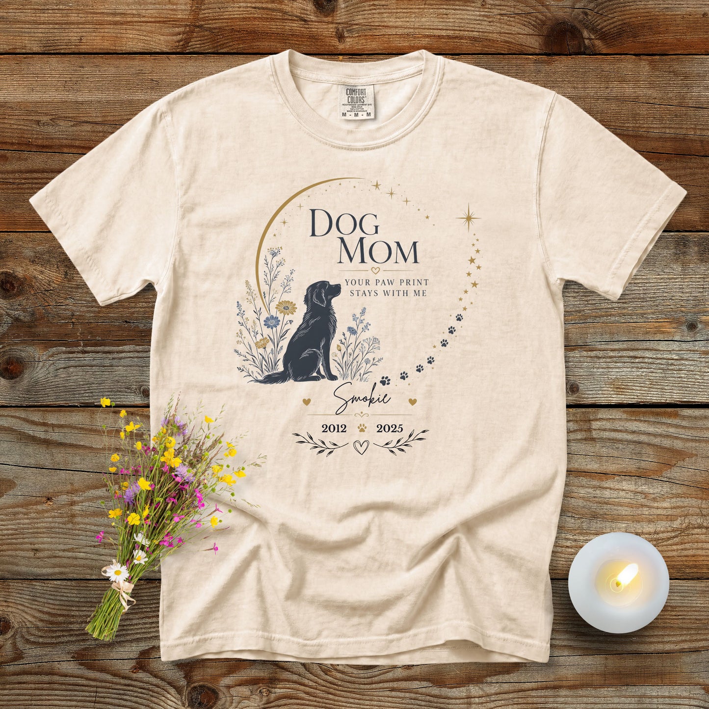 Personalized Dog Memorial T-Shirt | Comfort Colors 1717