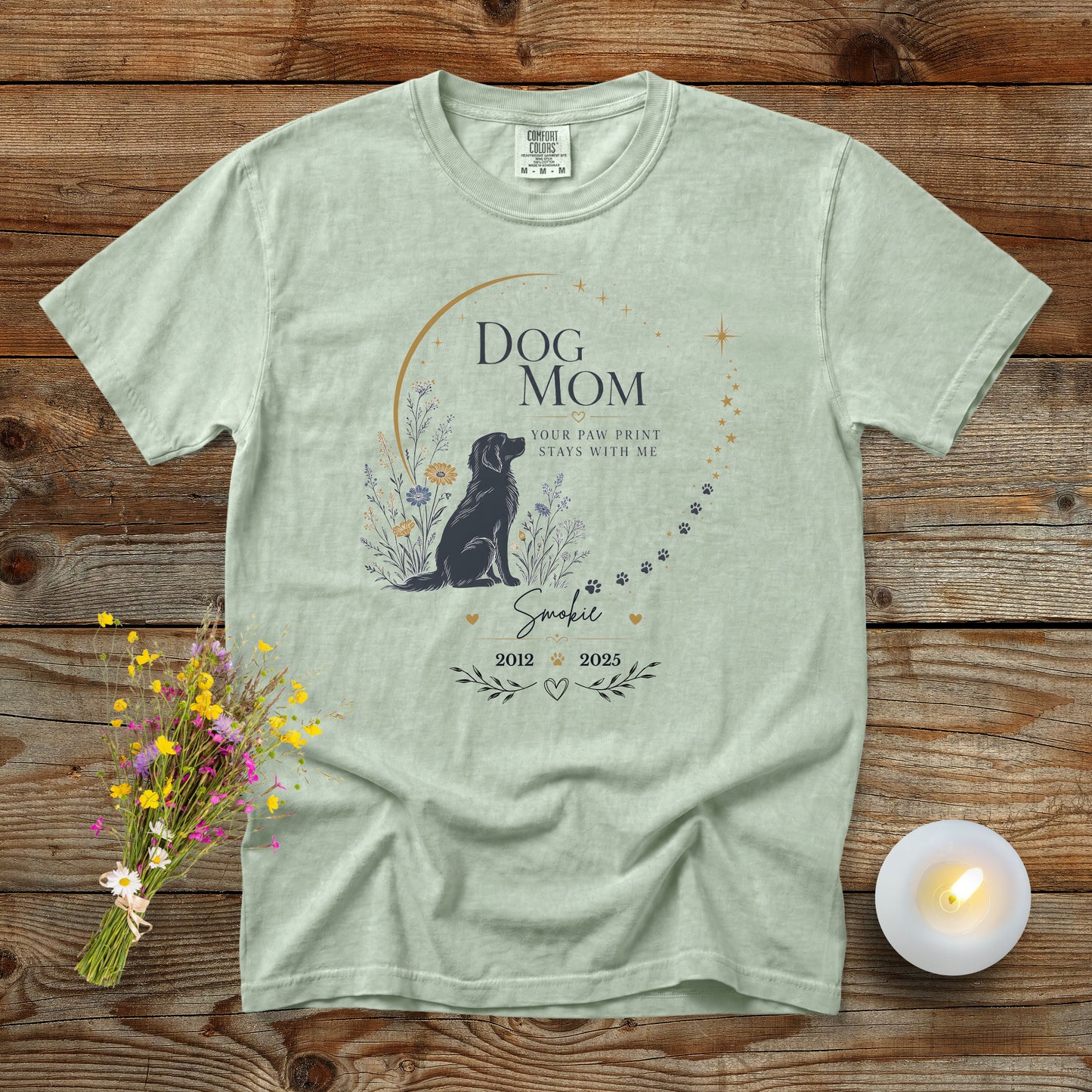 Personalized Dog Memorial T-Shirt | Comfort Colors 1717