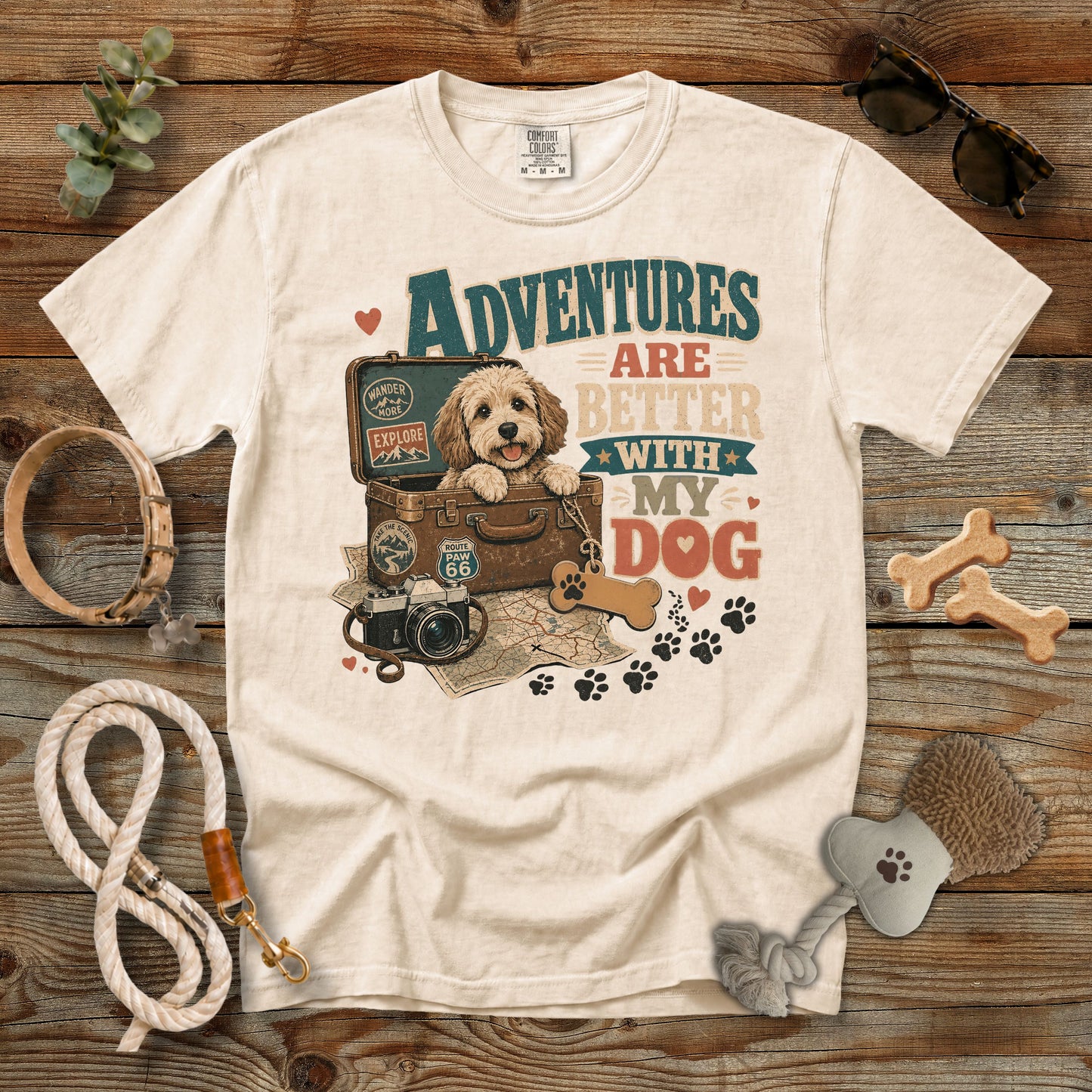 Personalized Adventures Are Better with My Dog T-Shirt | Comfort Colors 1717