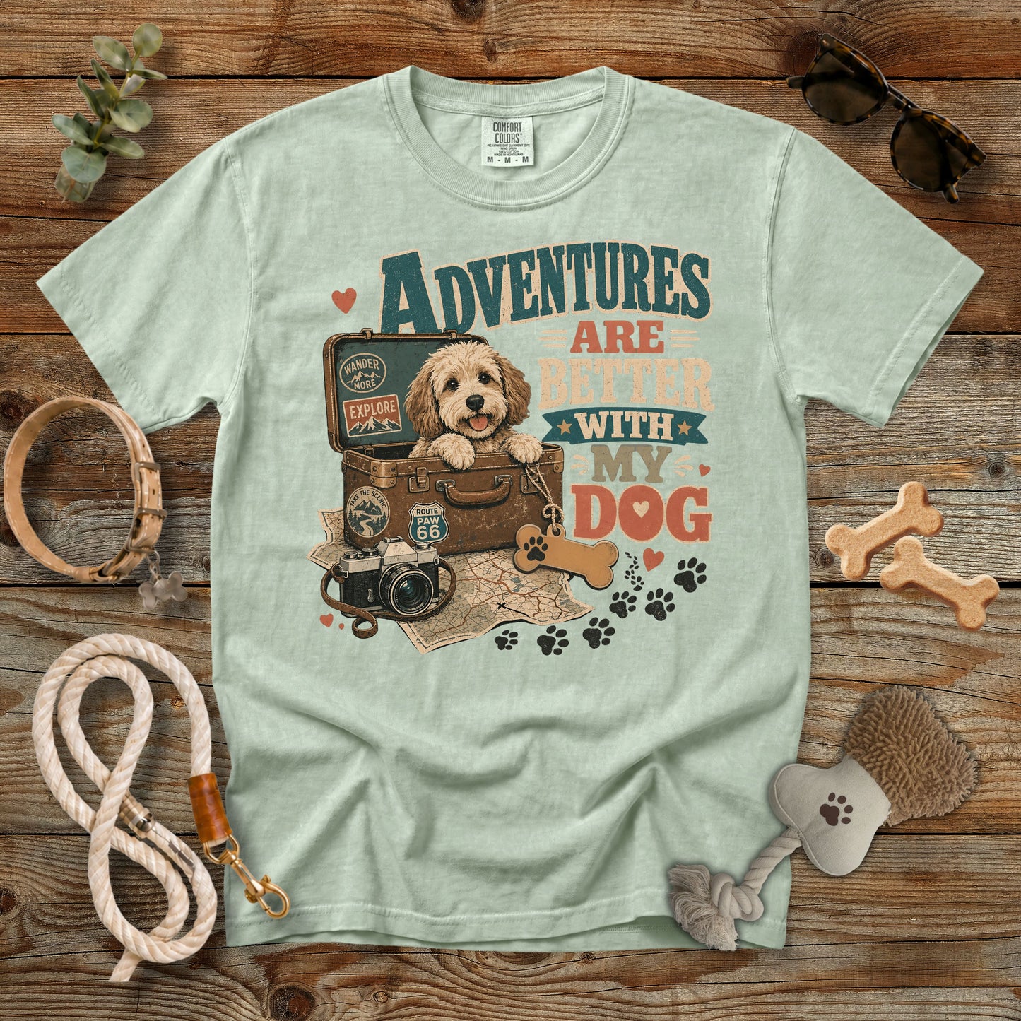 Personalized Adventures Are Better with My Dog T-Shirt | Comfort Colors 1717