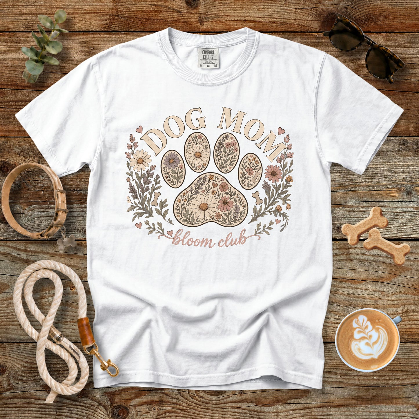 Dog Mom Bloom Club T-Shirt | Comfort Colors 1717