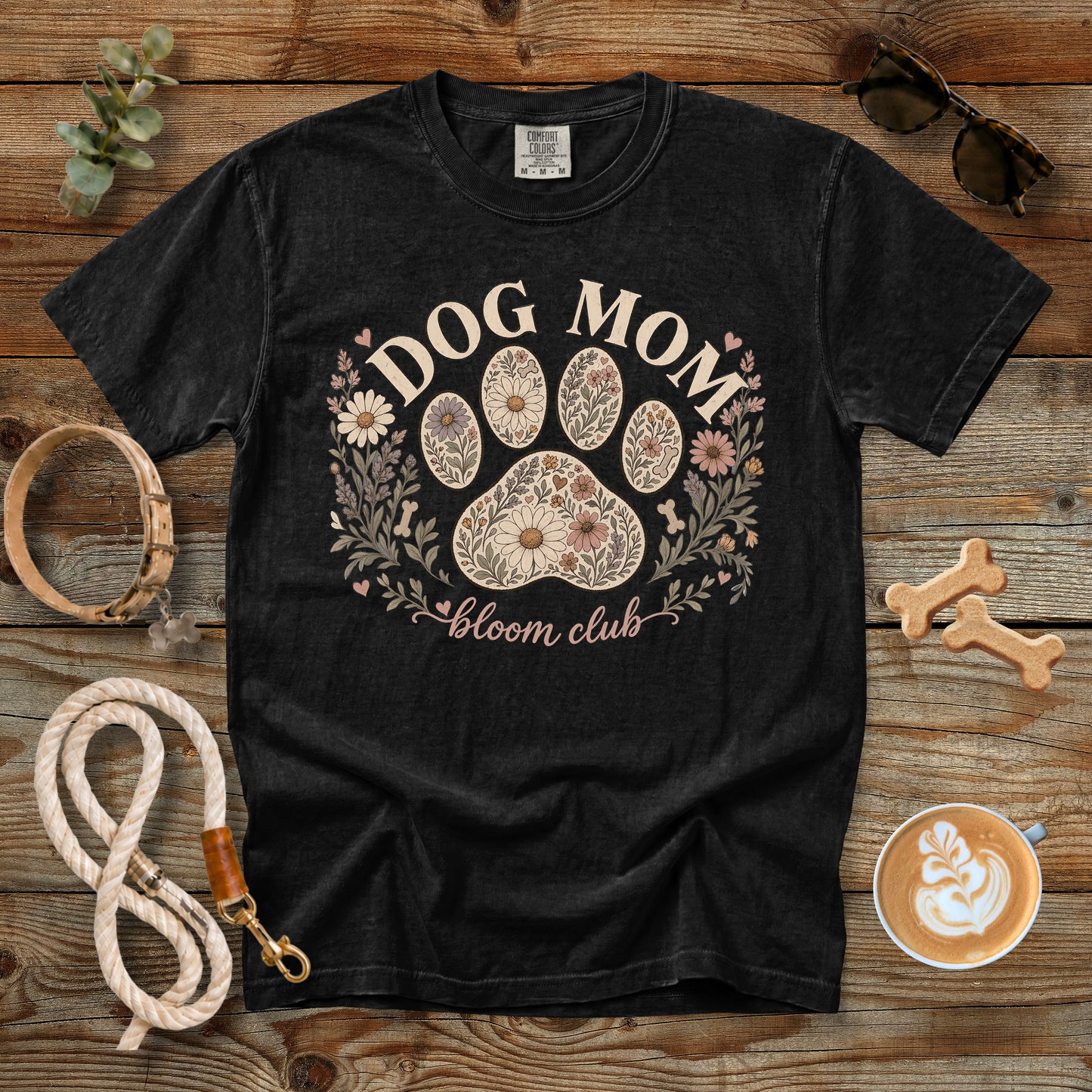 Dog Mom Bloom Club T-Shirt | Comfort Colors 1717