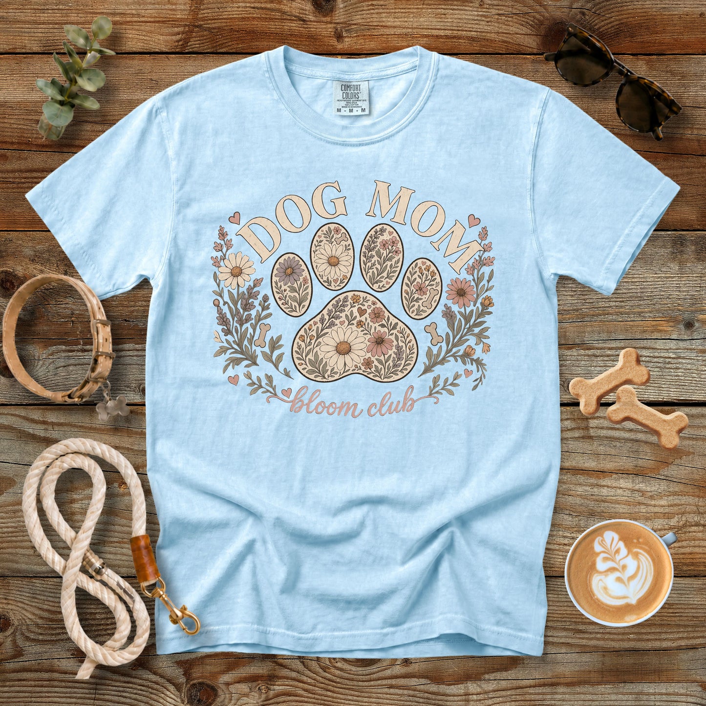 Dog Mom Bloom Club T-Shirt | Comfort Colors 1717