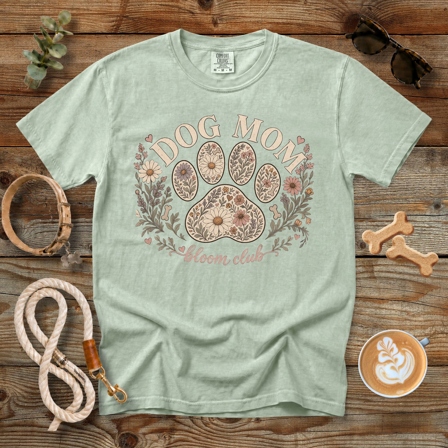 Dog Mom Bloom Club T-Shirt | Comfort Colors 1717