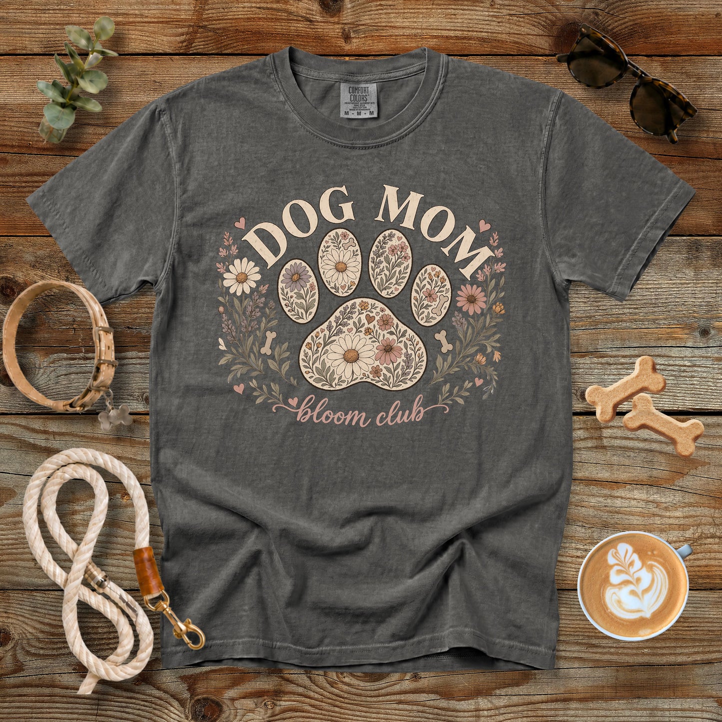 Dog Mom Bloom Club T-Shirt | Comfort Colors 1717
