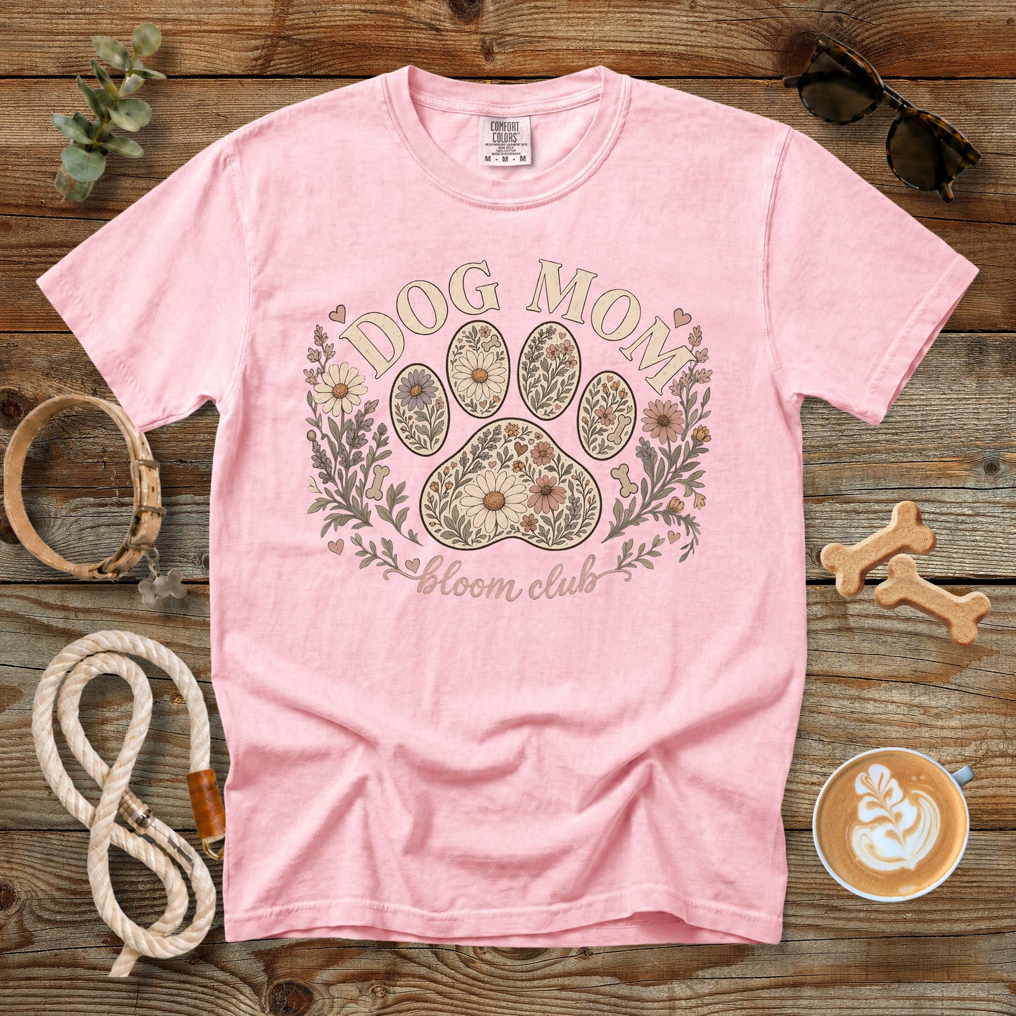 Dog Mom Bloom Club T-Shirt | Comfort Colors 1717