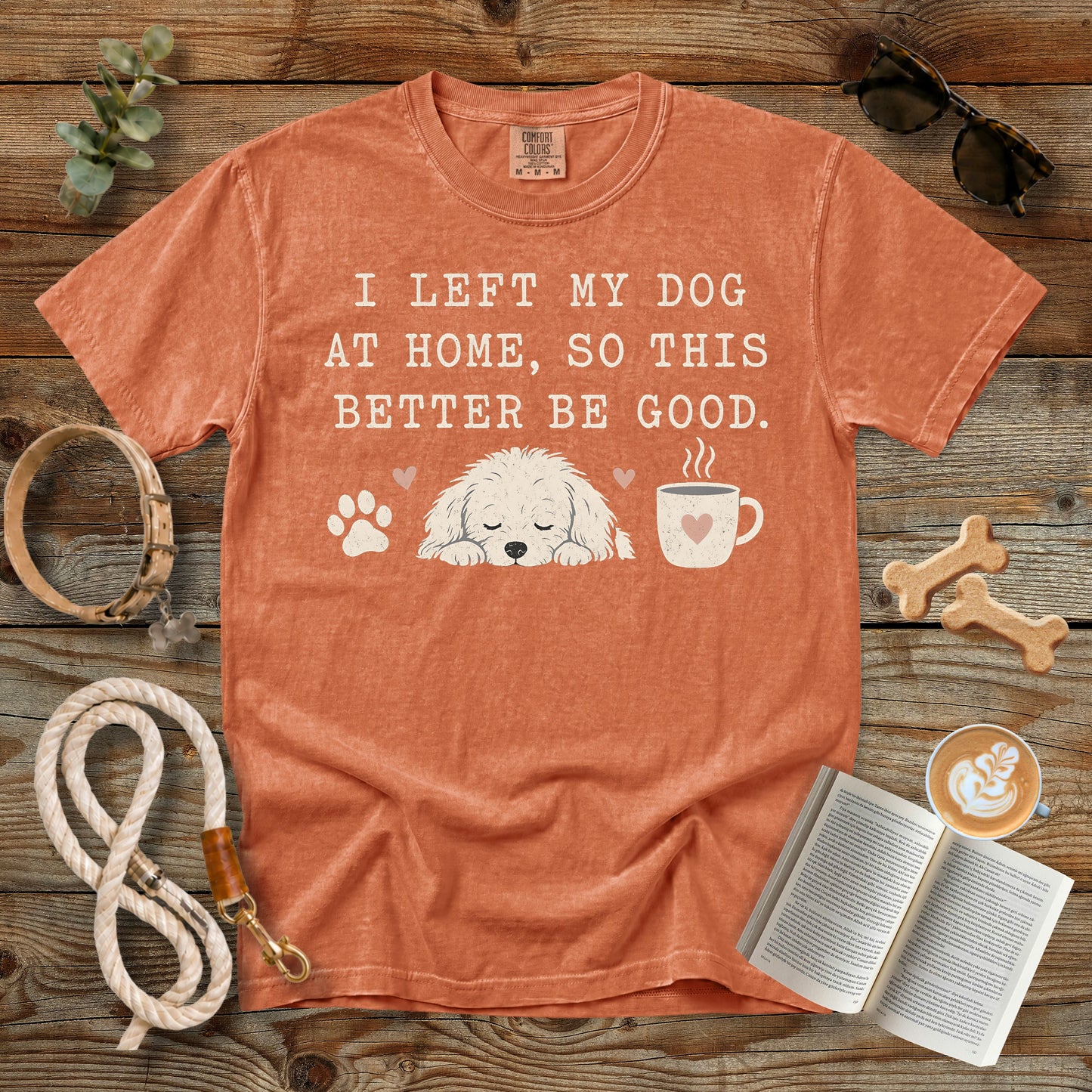 I Left My Dog at Home So This Better Be Good T-Shirt | Comfort Colors 1717 Funny Dog Mom Shirt