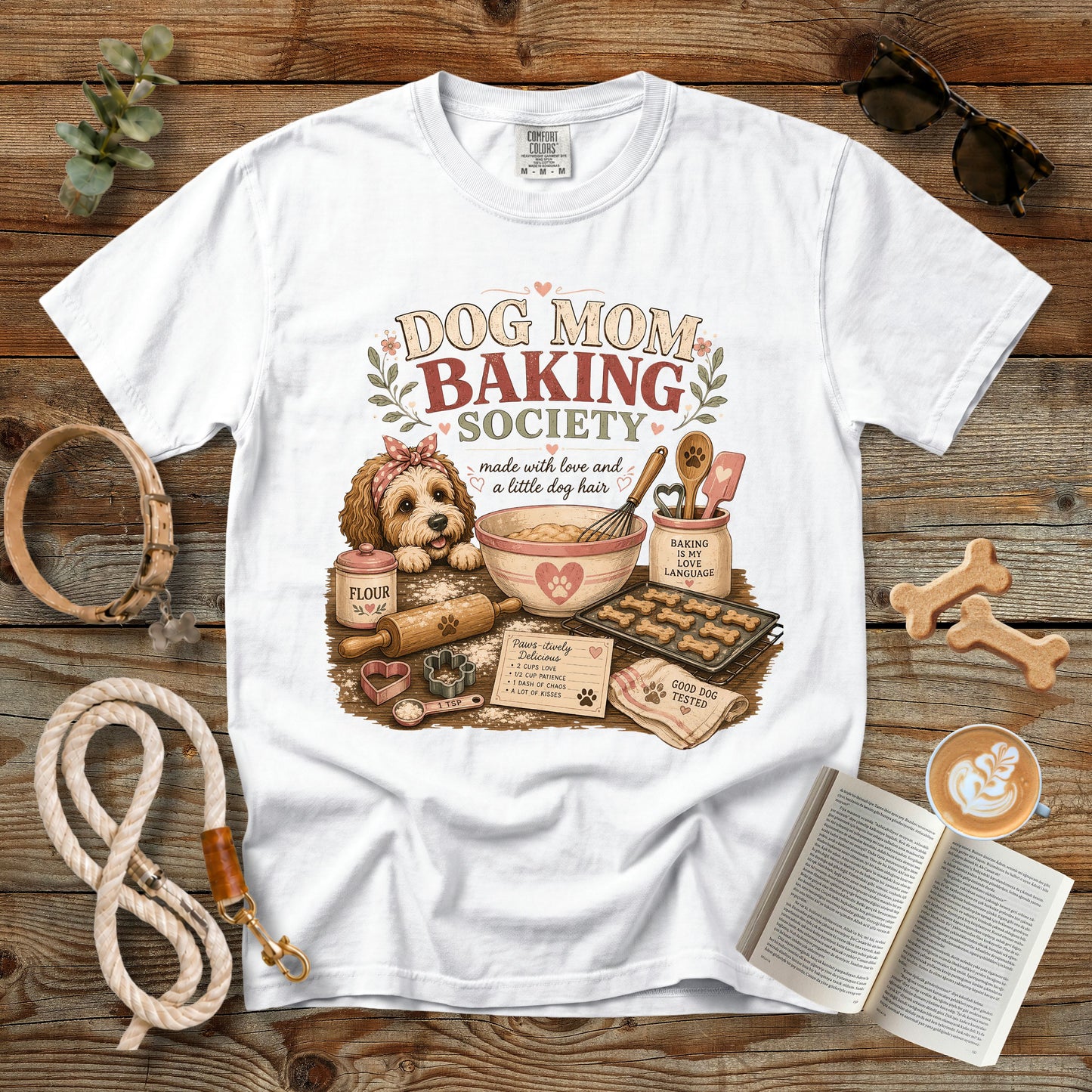Dog Mom Baking Society T-Shirt | Comfort Colors 1717 Baking Dog Mom Tee