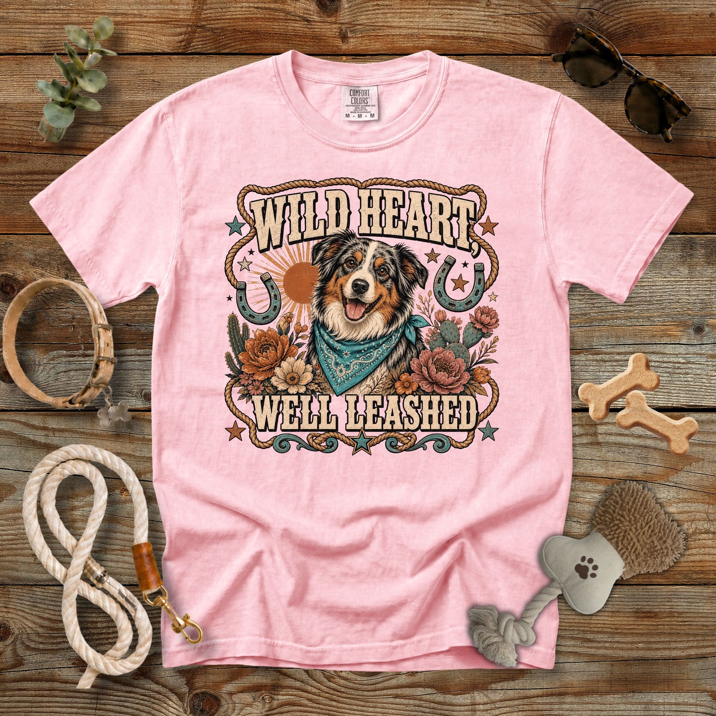 Wild Heart, Well Leashed T-Shirt | Comfort Colors 1717