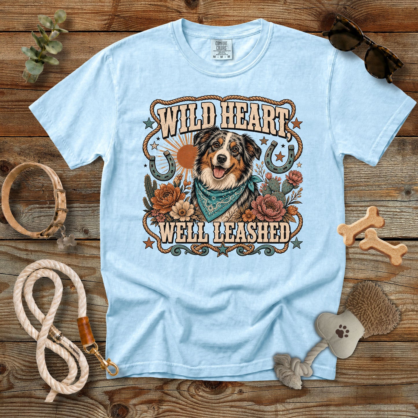 Wild Heart, Well Leashed T-Shirt | Comfort Colors 1717
