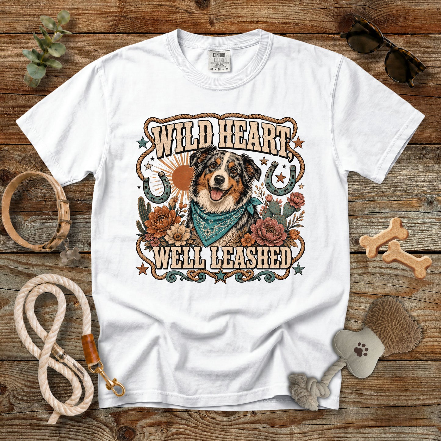 Wild Heart, Well Leashed T-Shirt | Comfort Colors 1717