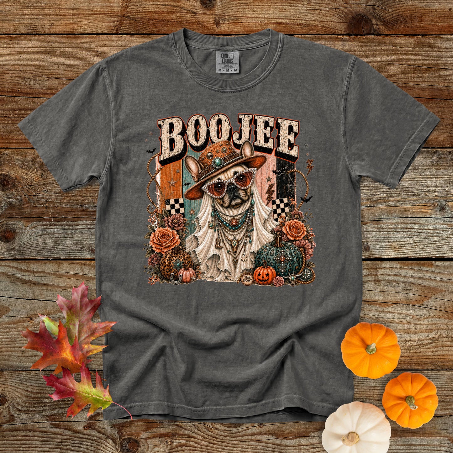 Boojee French Bulldog Halloween T-Shirt | Comfort Colors 1717
