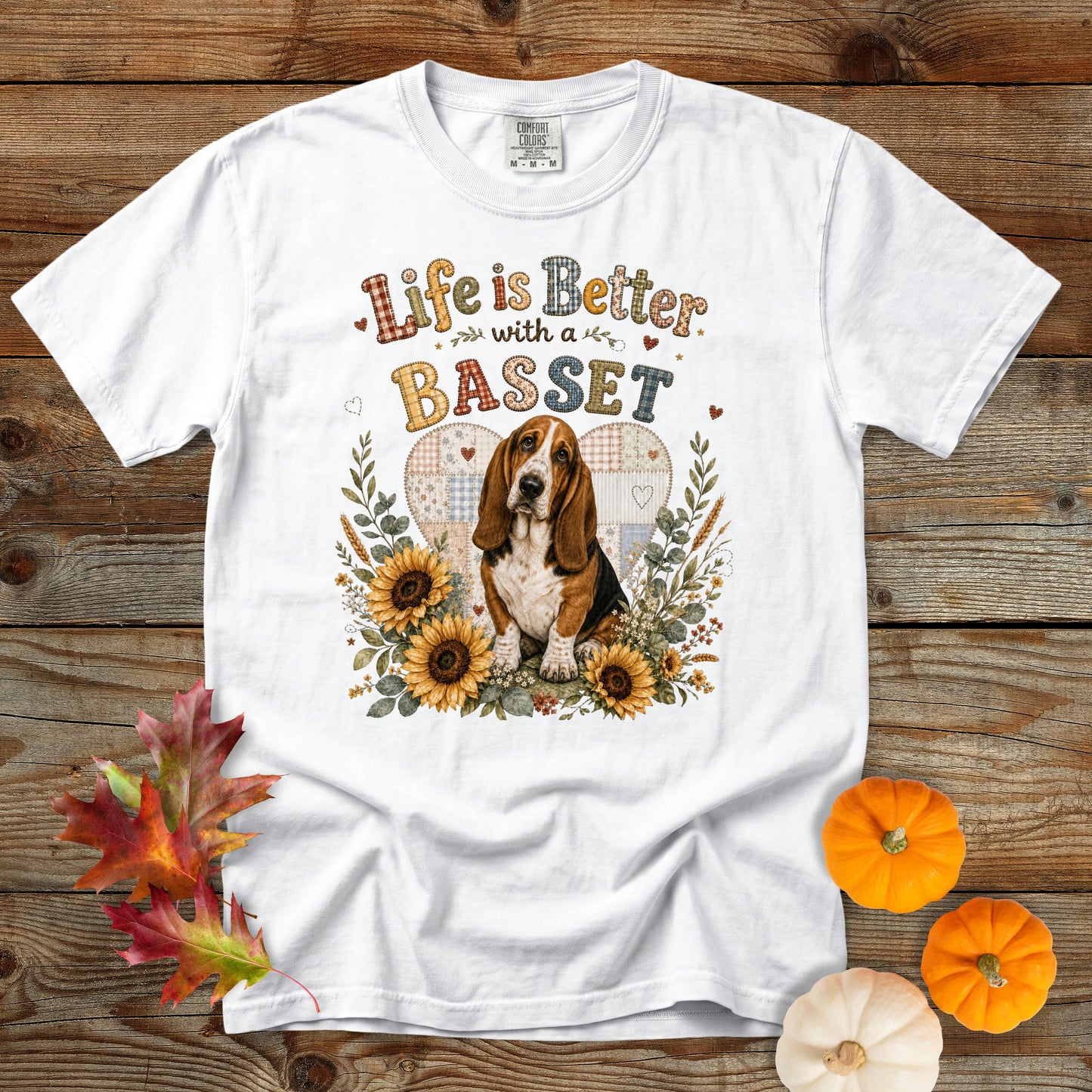 Life Is Better with a Basset Hound T-Shirt | Comfort Colors 1717