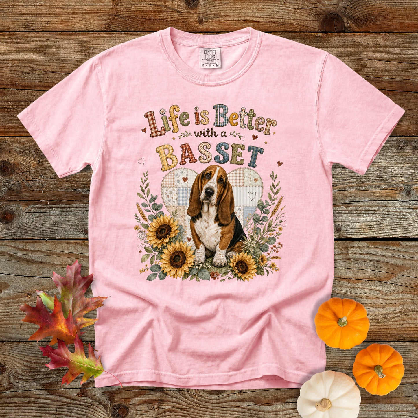 Life Is Better with a Basset Hound T-Shirt | Comfort Colors 1717