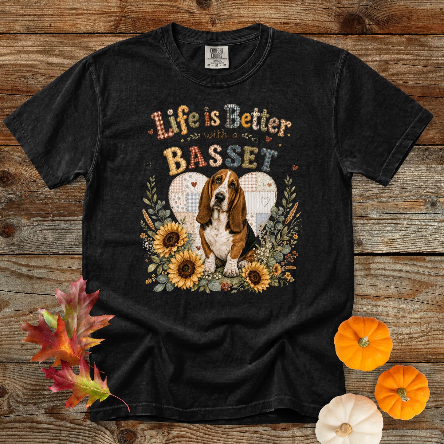 Life Is Better with a Basset Hound T-Shirt | Comfort Colors 1717