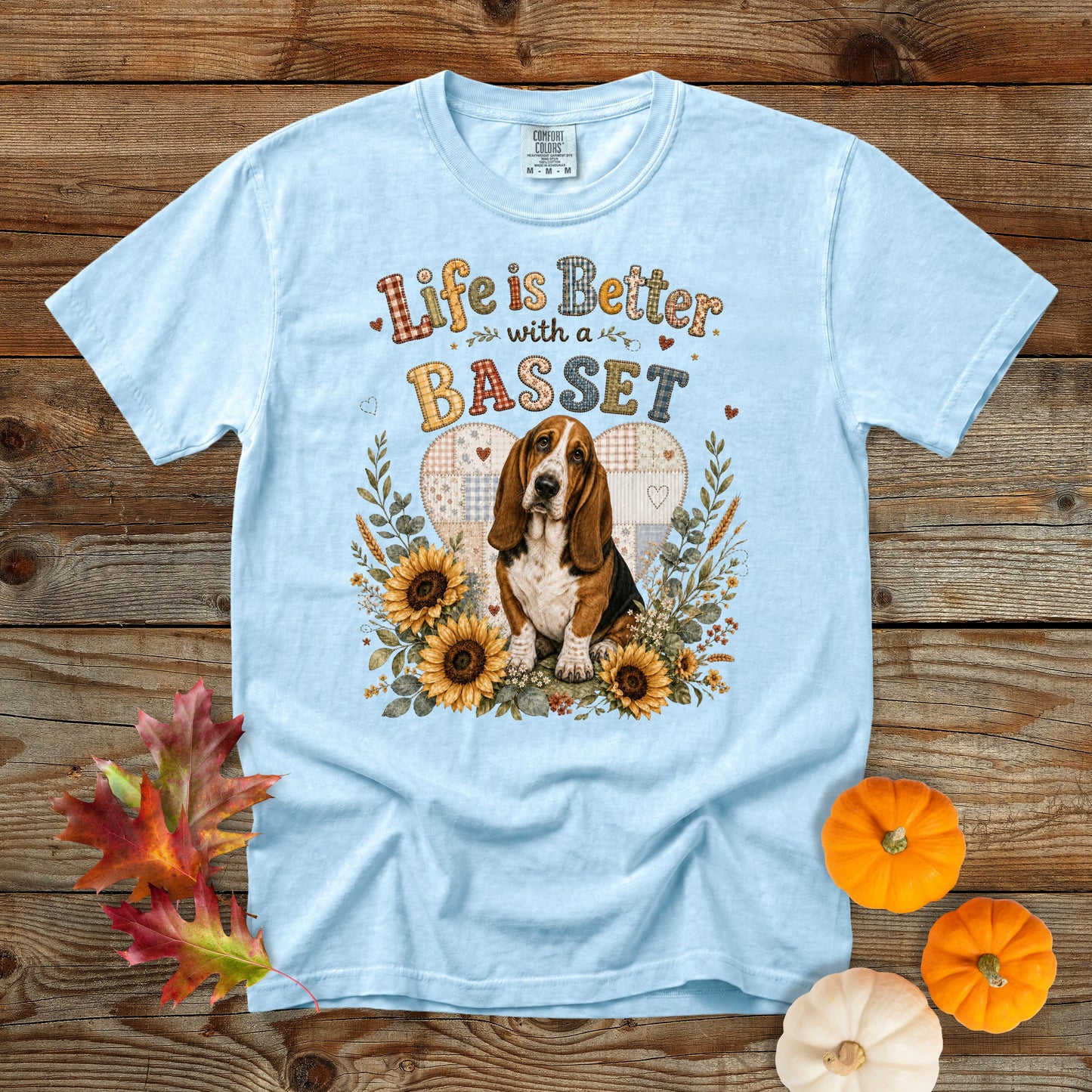 Life Is Better with a Basset Hound T-Shirt | Comfort Colors 1717