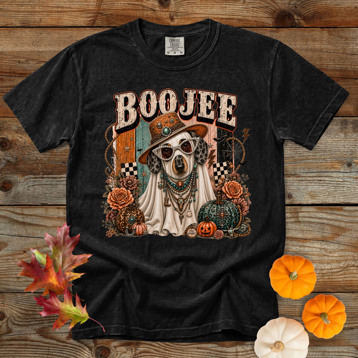 Boojee Ghost Dachshund T-Shirt | Dog Mom Tee Comfort Colors 1717