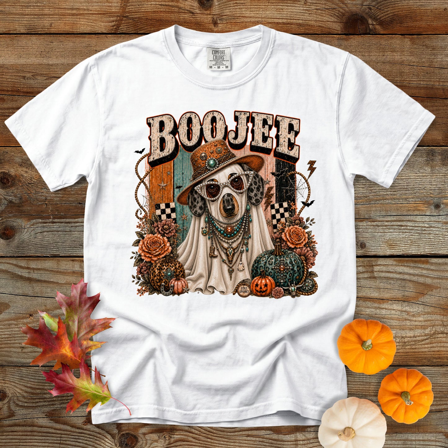 Boojee Ghost Dachshund T-Shirt | Dog Mom Tee Comfort Colors 1717