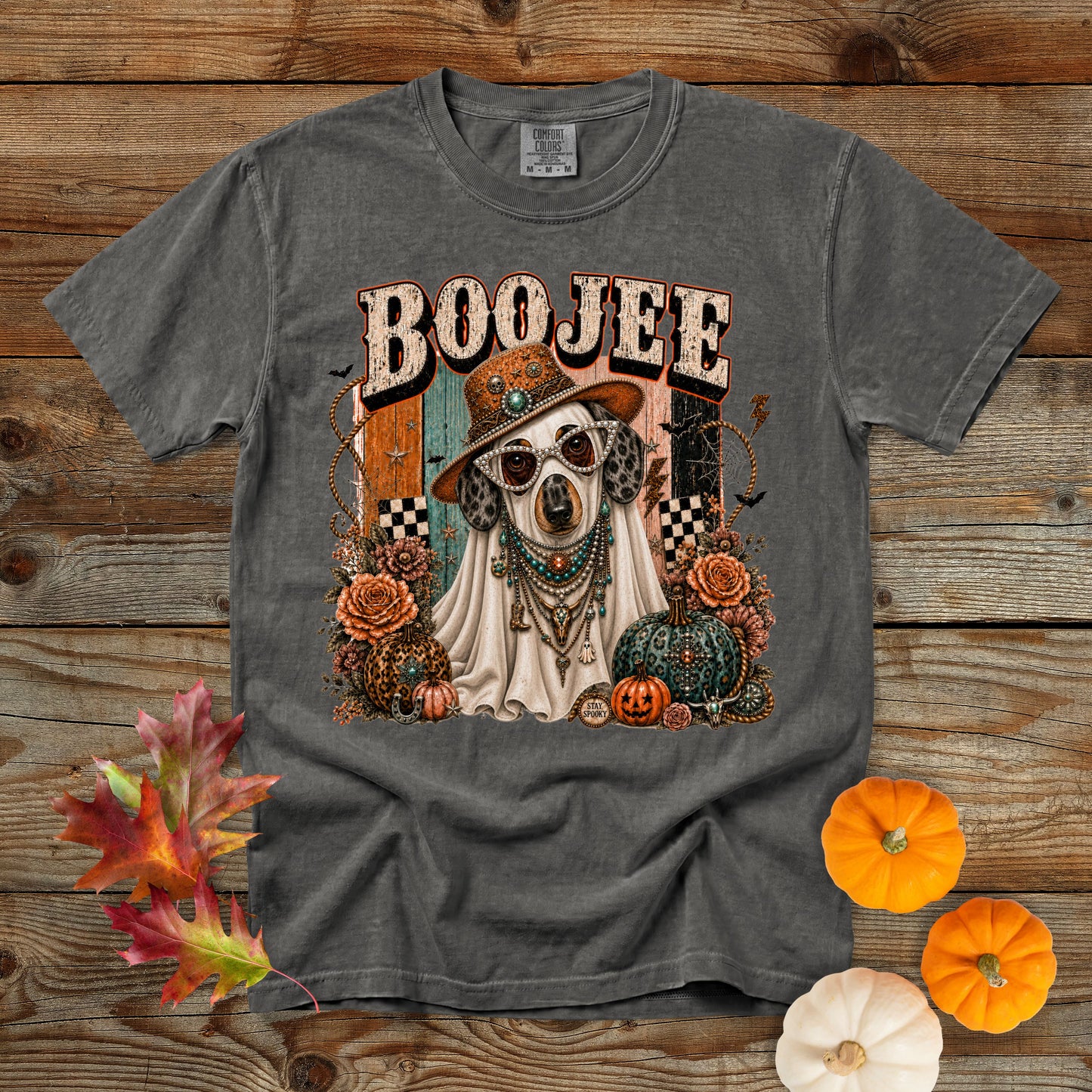Boojee Ghost Dachshund T-Shirt | Dog Mom Tee Comfort Colors 1717