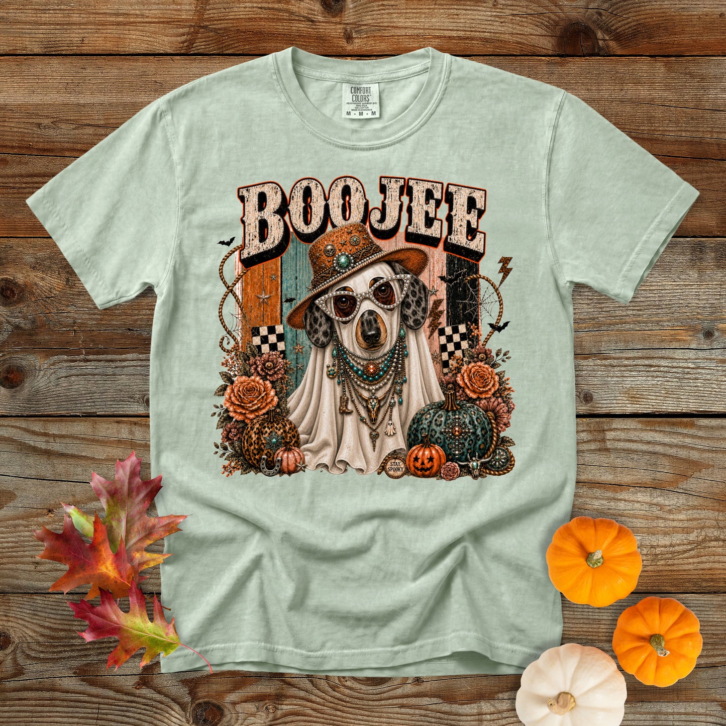 Boojee Ghost Dachshund T-Shirt | Dog Mom Tee Comfort Colors 1717