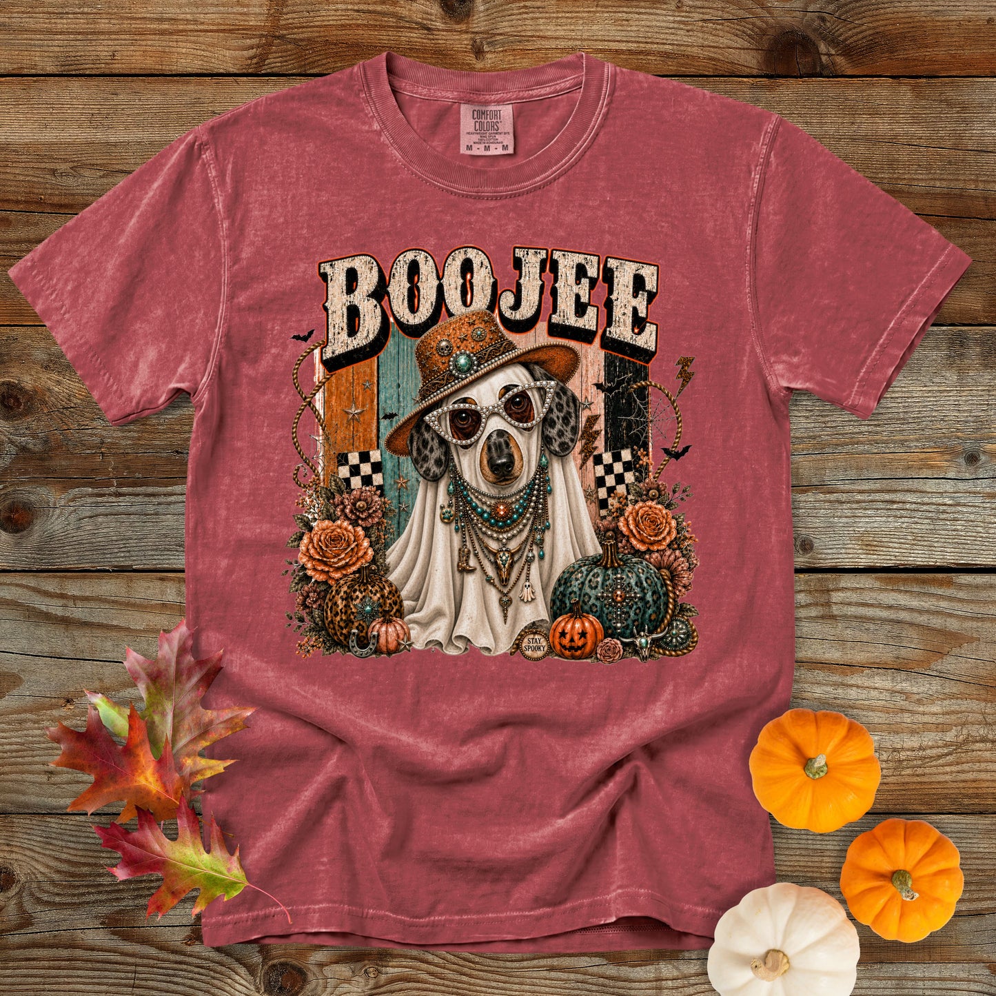 Boojee Ghost Dachshund T-Shirt | Dog Mom Tee Comfort Colors 1717