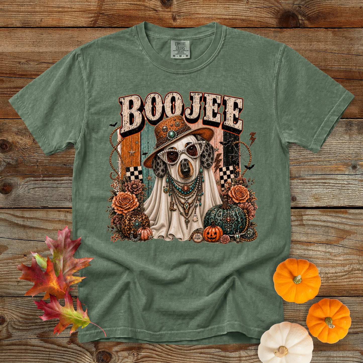 Boojee Ghost Dachshund T-Shirt | Dog Mom Tee Comfort Colors 1717